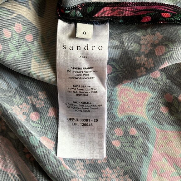 SANDRO PARIS Maxi Skirt Enchanted Forest Floral Pattern Size 0 - Picture 5 of 11